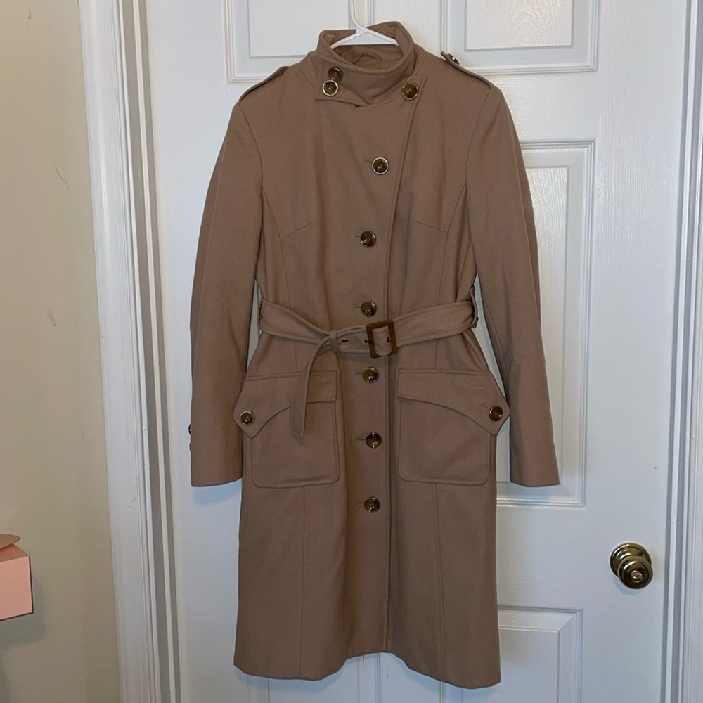 Light Brown Wool Peacoat